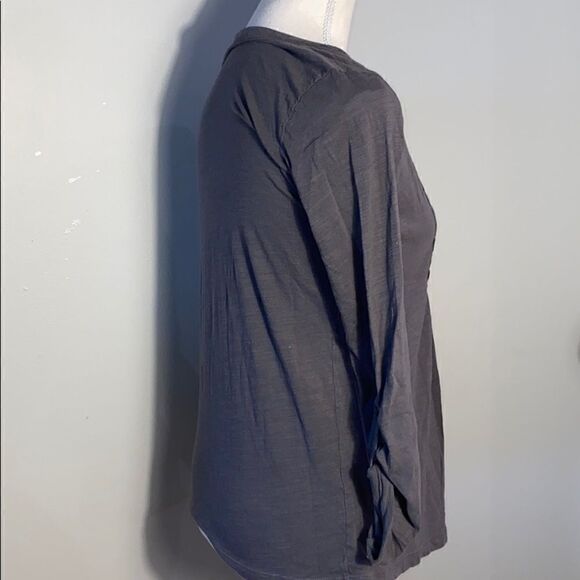 Ann Taylor Loft Cotton Dark Grey Top - Picture 7 of 7